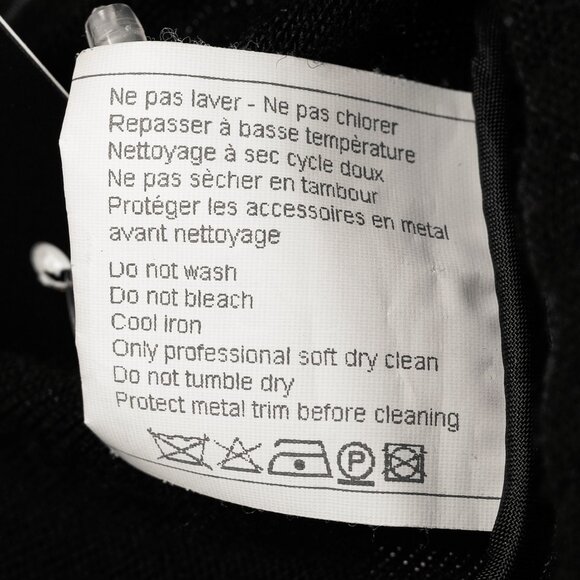 Chanel Black Wool Quilted Moto Jacket - Picture 12 of 12